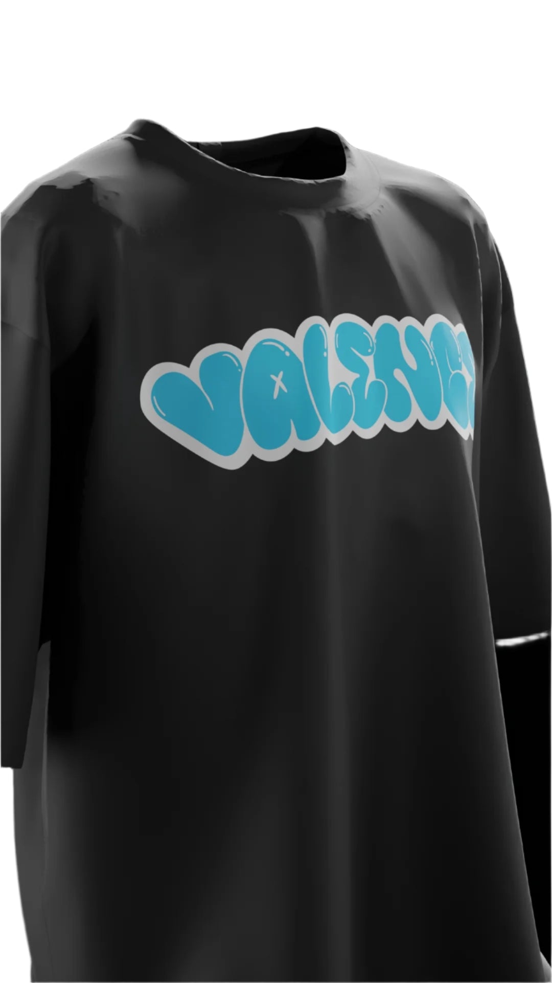 Oversized “Social ExtroVert!” T-Shirt (Black) - Shopvalence