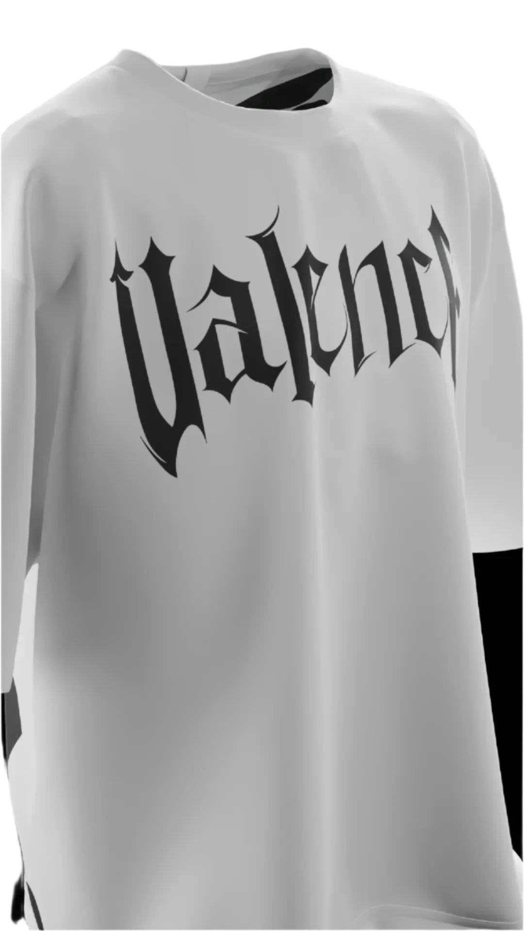 Oversized 'Graffiti Art" T-Shirt (White) - Shopvalence