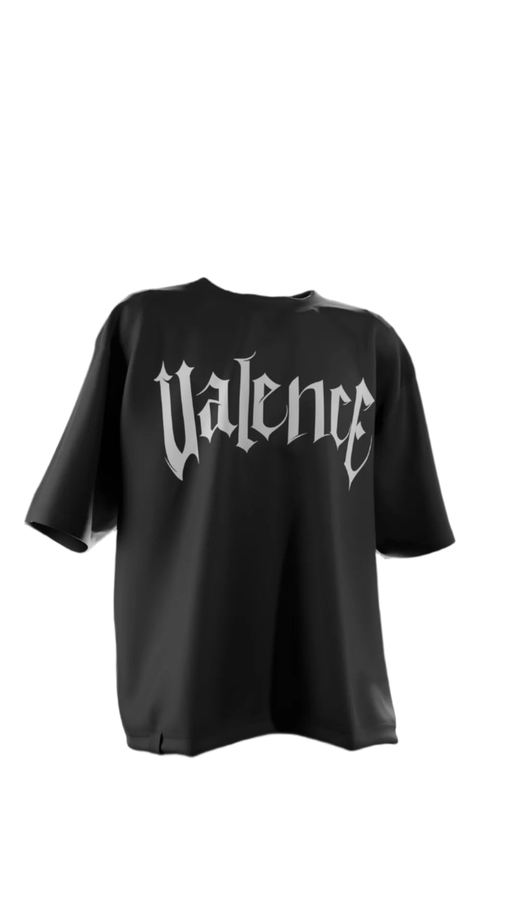 Oversized 'Graffiti Art" T-Shirt (Black) - Shopvalence