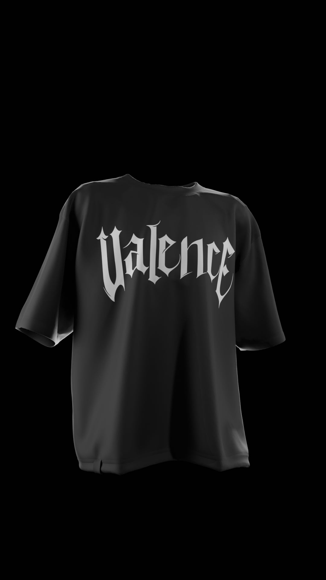 Oversized 'Graffiti Art" T-Shirt (Black) - Shopvalence