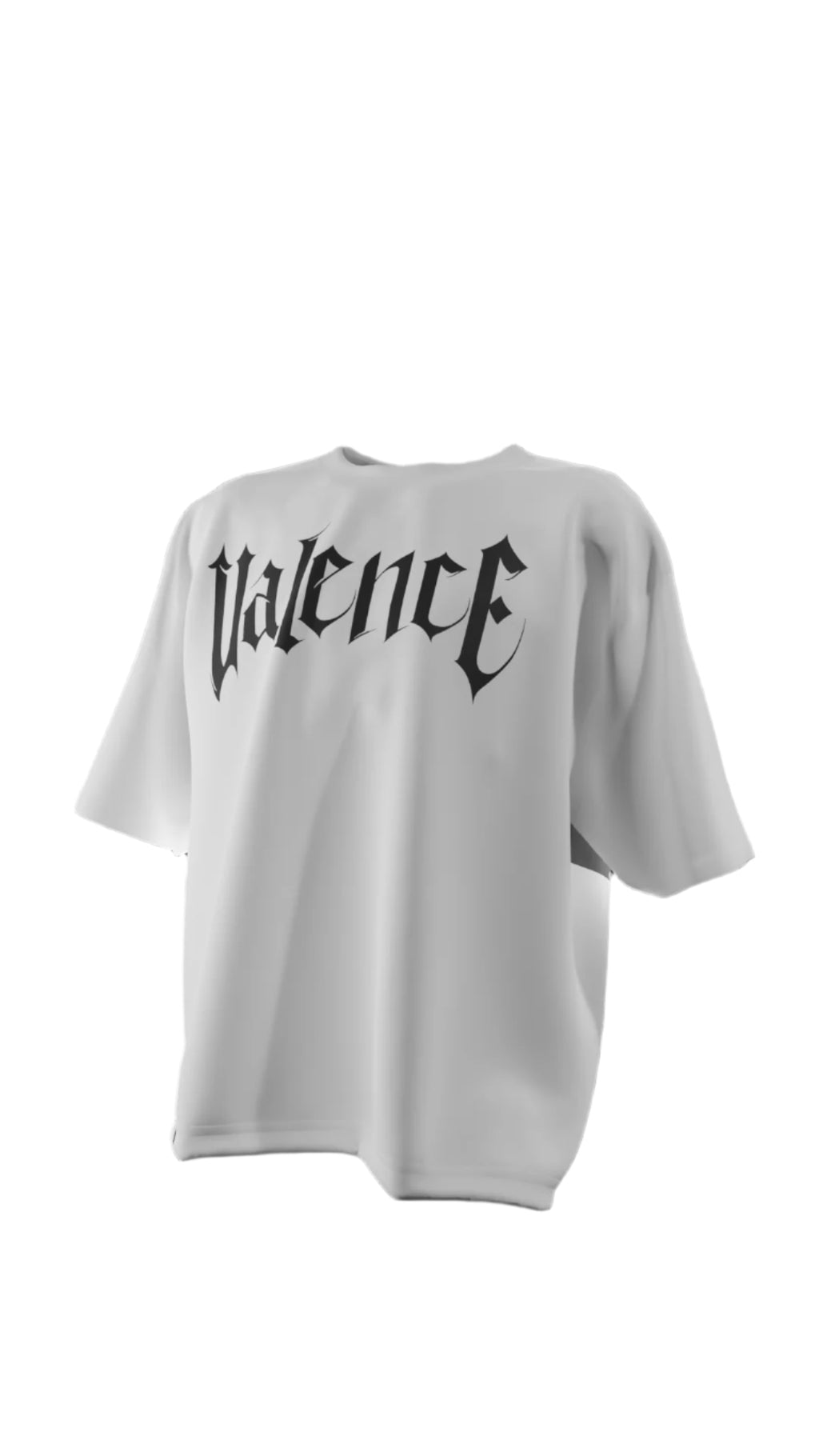 Oversized 'Graffiti Art" T-Shirt (White) - Shopvalence