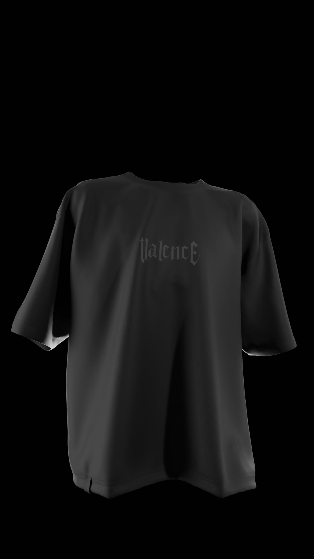 Oversized "Peace" T-Shirt (Black)