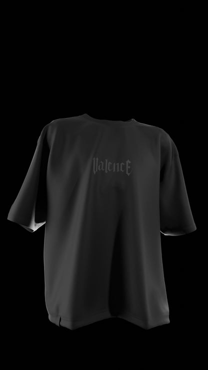 Oversized "Peace" T-Shirt (Black)