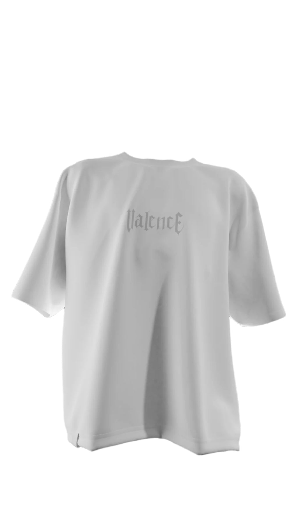 Oversized "Smile For Love" T-Shirt (White)