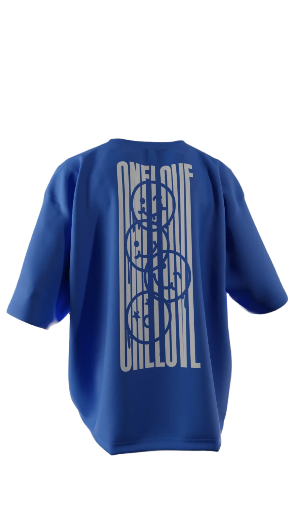 Oversized "One Love" T-Shirt (Blue)