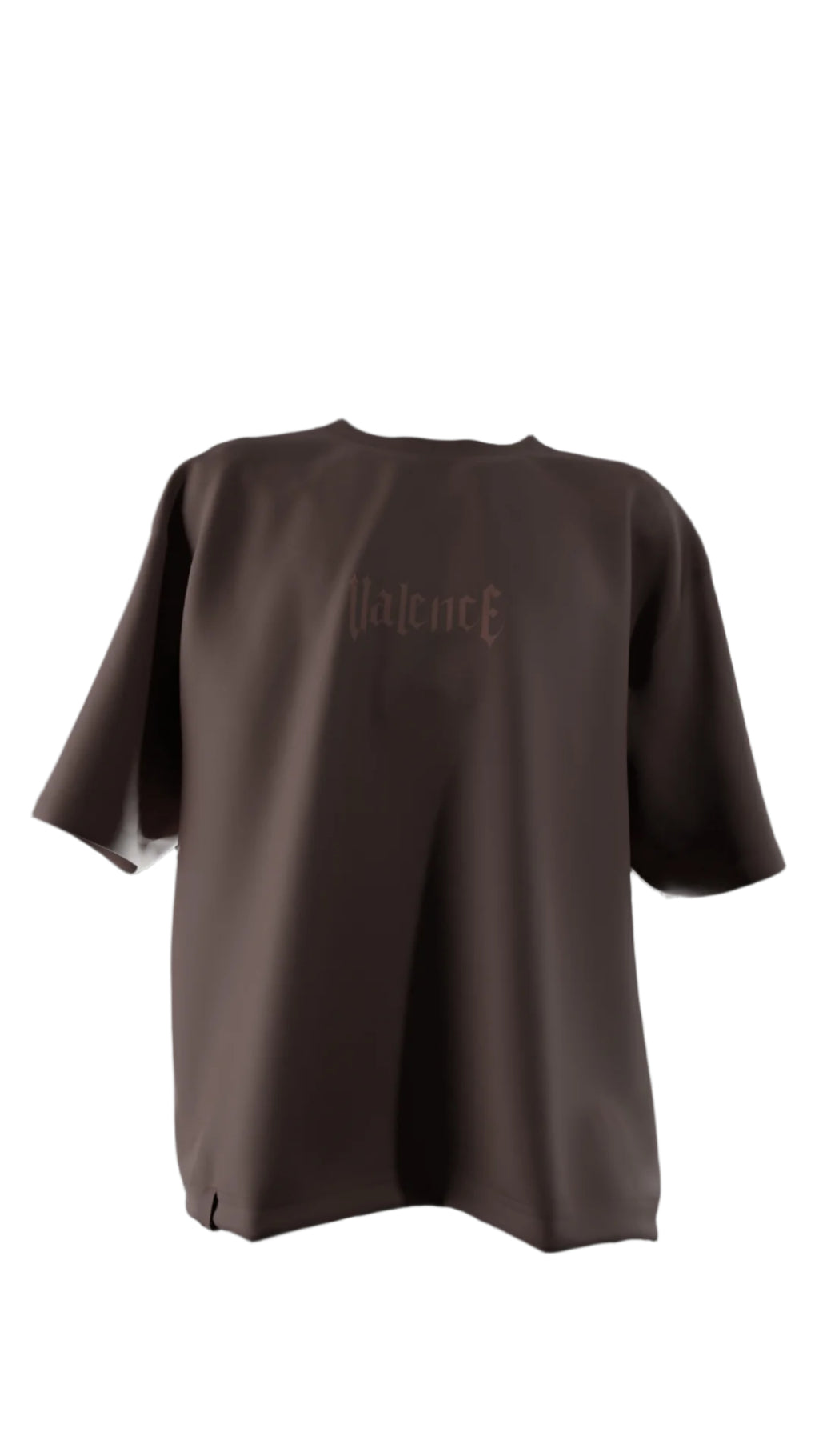 Oversized "BeYourself" T-Shirt (Brown)