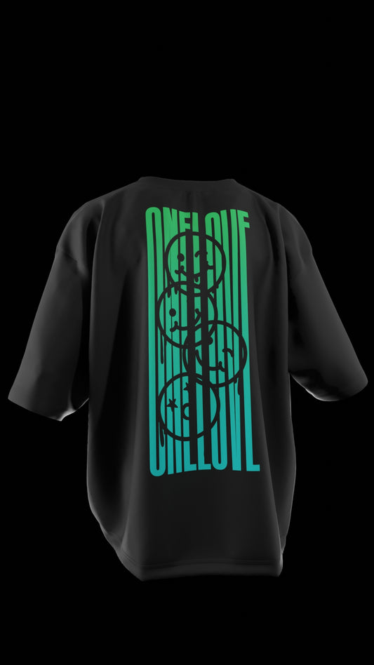 Oversized "One Love" T-Shirt (Black)